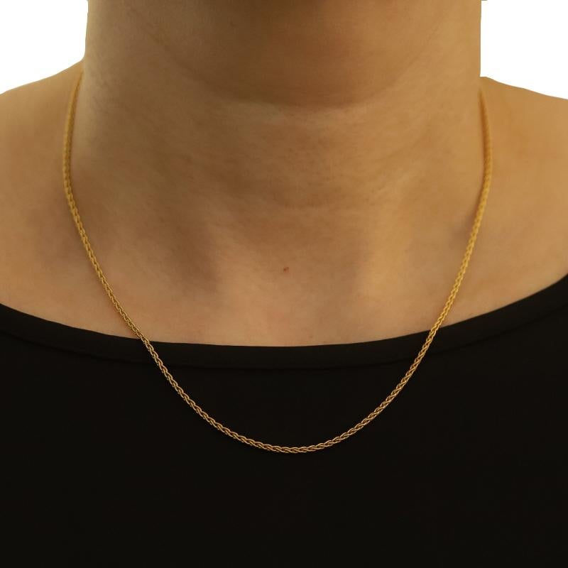 Gelbgold Spiga Kette Halskette 18