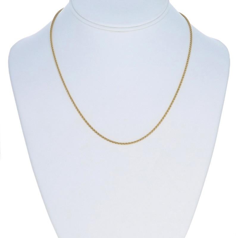 Gelbgold Spiga Kette Halskette 18