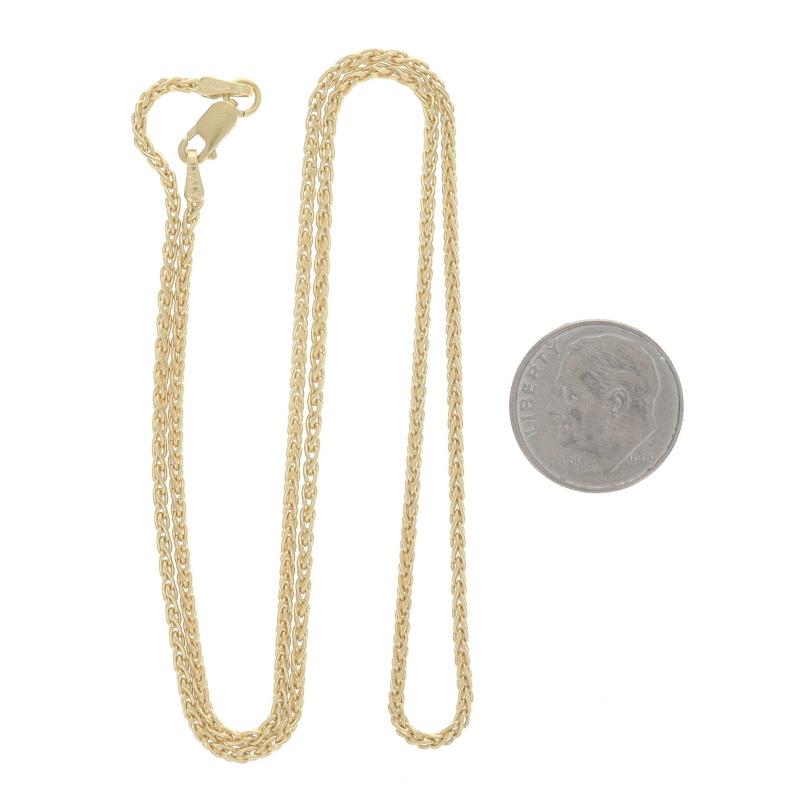 Gelbgold Spiga Kette Halskette 18