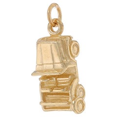 Yellow Gold Sport Utility Vehicle Charm - 14k Jeep Automobile SUV
