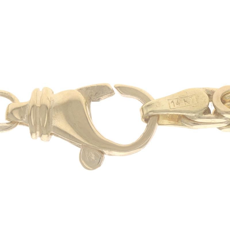 Collier à chaîne byzantine carrée 24 3/4