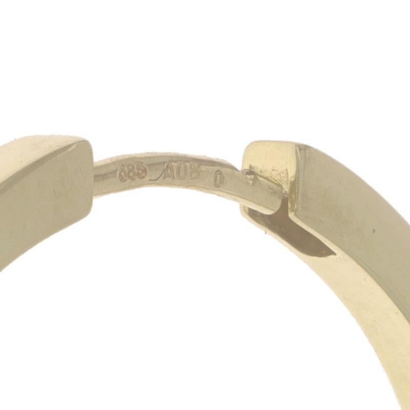 Boucles d'oreilles en or jaune 14k Minimalist Pierced en vente 1