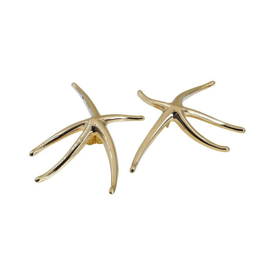 Yellow Gold Star Fish Earrings Tiffany & Co. 18 Karat