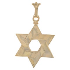 Yellow Gold Star of David Pendant - 14k Faith Judaica