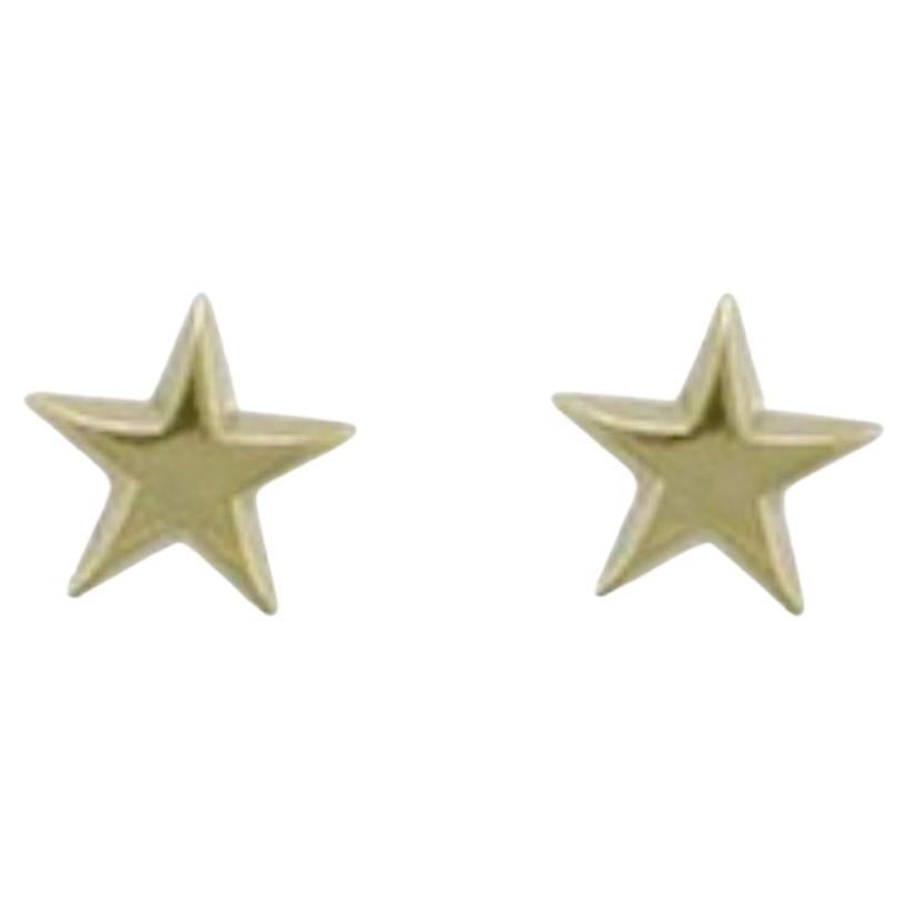 Boucles d'oreilles étoile en or jaune en vente