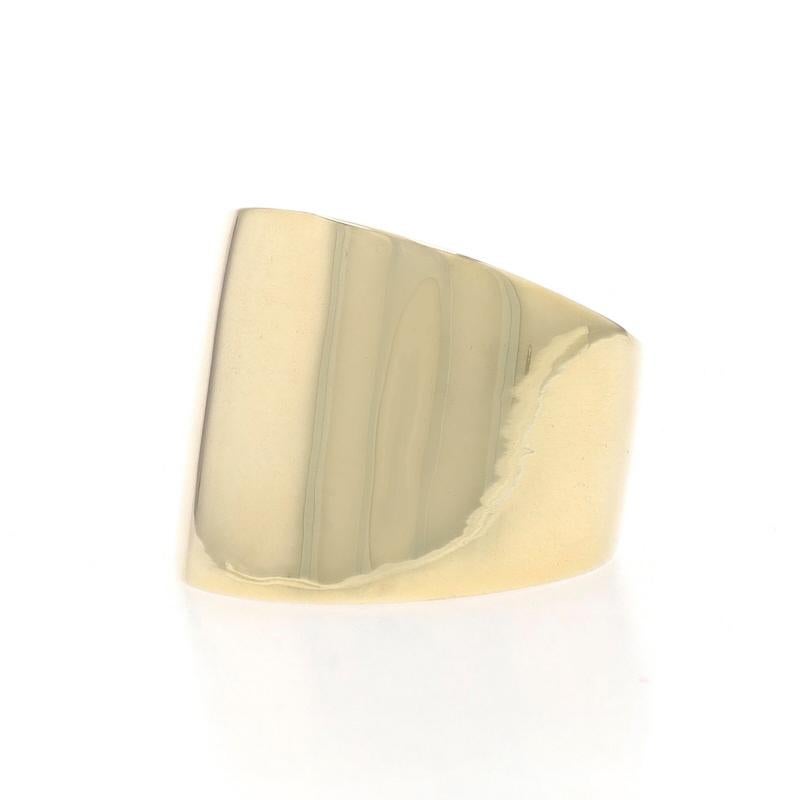 Statement-Ring aus Gelbgold - 14k breiter, konisch zulaufender Ring für Damen oder Herren im Angebot