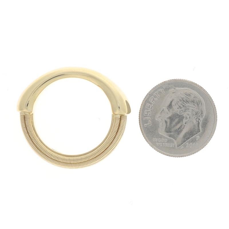 Yellow Gold Statement Band - 18k Wire Ring Size 7 Italy For Sale 2