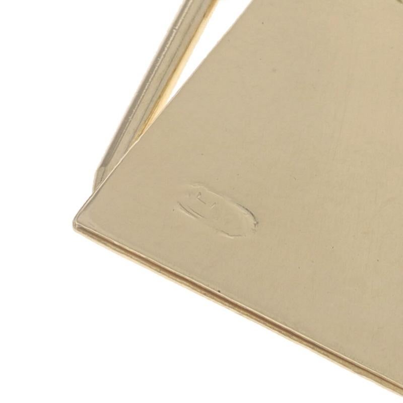 Gelbgold Steno Pad & Bleistift Charm 14k Stenographer Shorthand Büroassistent 1