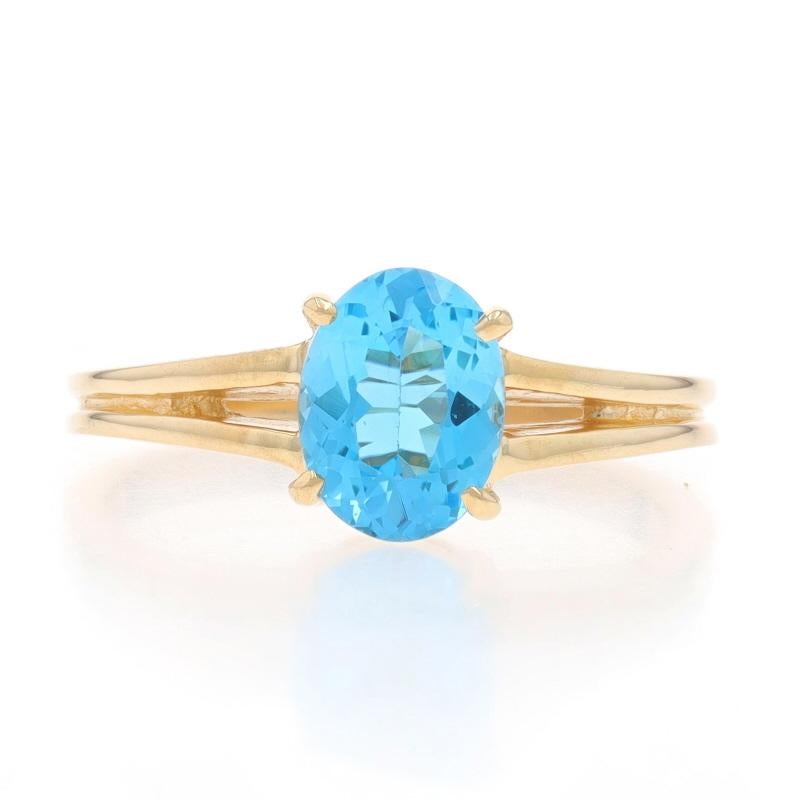 Taille : 6 3/4
Frais de taille : Up&Up 3 tailles pour $50 ou Down 2 tailles pour $40

Contenu du métal : Or jaune 14k

Informations sur les pierres

Topaze bleue suisse naturelle
Traitement : Amélioration de routine
Carat(s) : 1.60ct
Coupe :