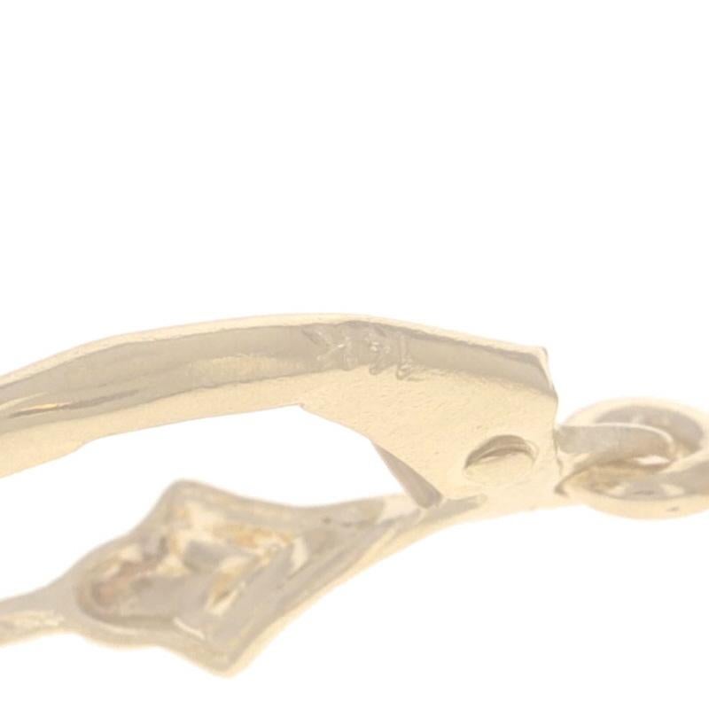 Donna Orecchini pendenti di perle coltivate in oro giallo con tanzanite - 14k Oval 4.16ctw Pierced in vendita