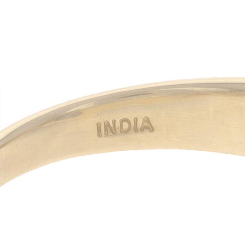 Gelbgold Tansanit Diamant Bypass Ring 14k Trillion 1,41ctw im Angebot 2