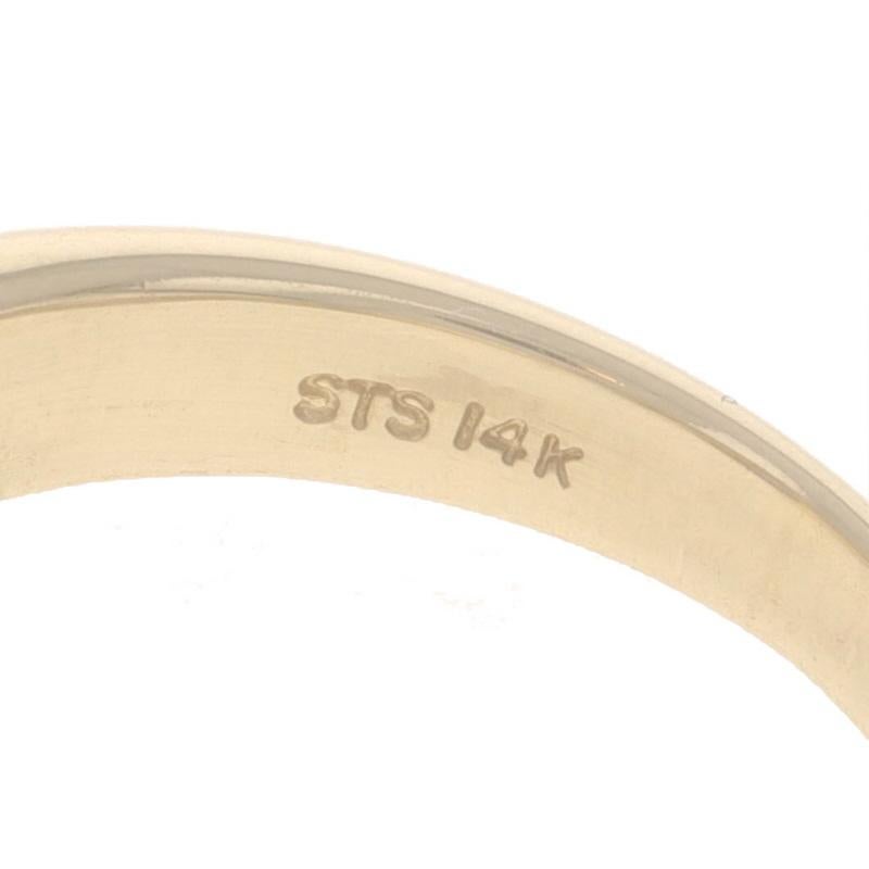 Gelbgold Tansanit Diamant Bypass Ring 14k Trillion 1,41ctw im Angebot 3