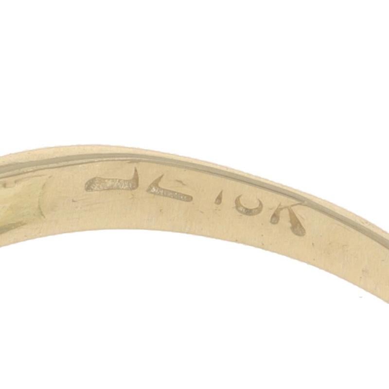 Bague en or jaune Tanzanite Diamant Bypass - 18k Trillion .48ctw en vente 3