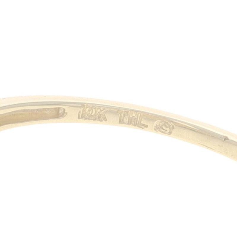 Gelbgold Tansanit Diamant Ring - 10k Marquise 1,16ct im Angebot 2