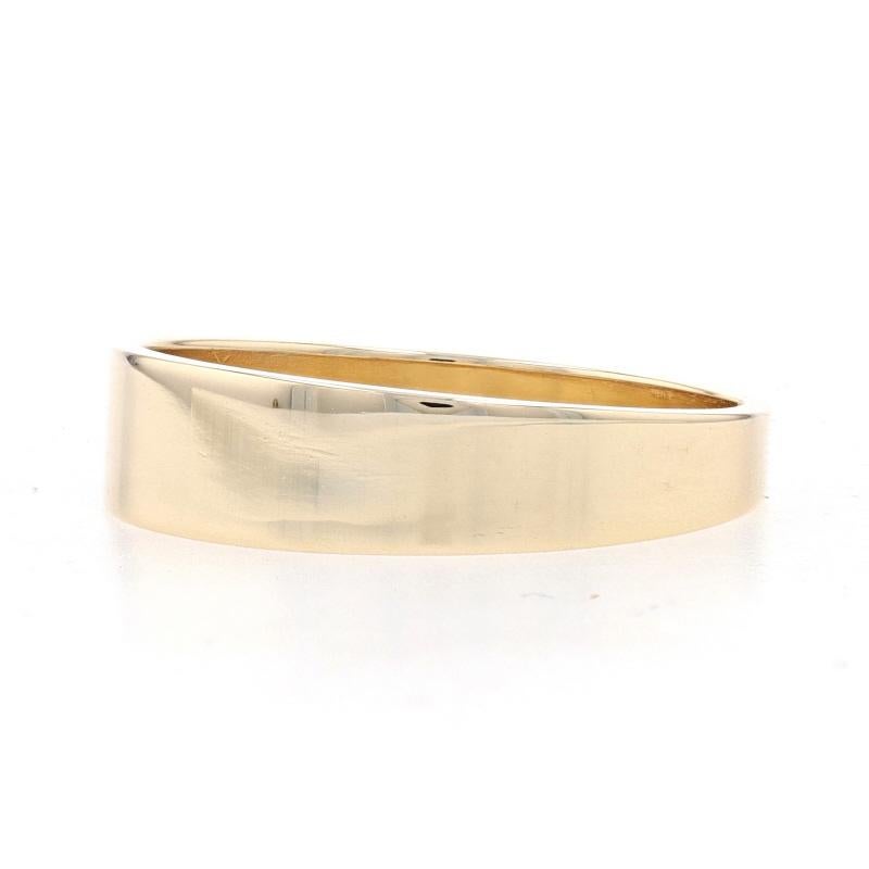 Gelbgold konisch zulaufendes Band - 14k Ehering für Damen oder Herren
