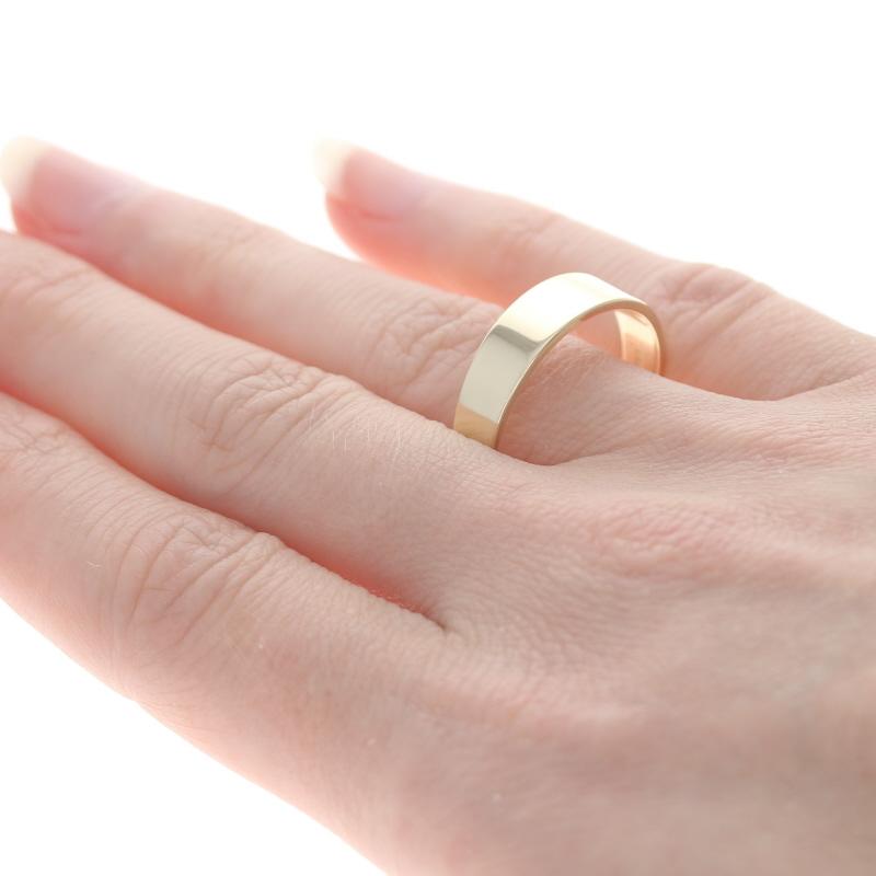 Gelbgold konisch zulaufendes Band - 14k Ehering 1