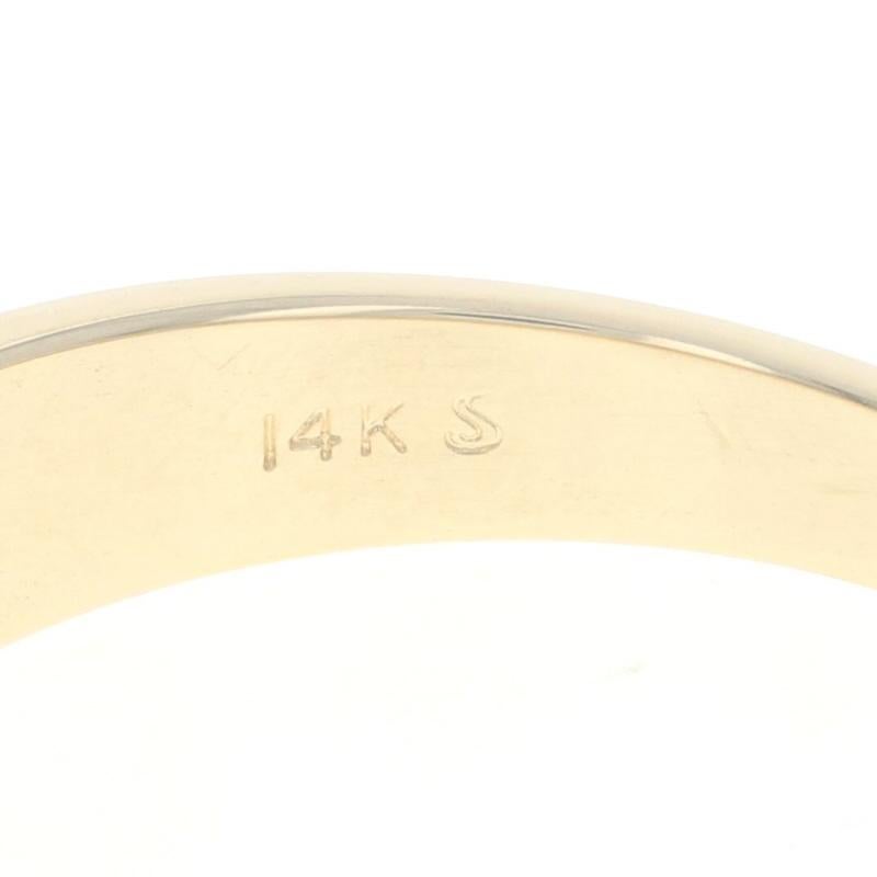 Gelbgold konisch zulaufendes Band - 14k Ehering 3