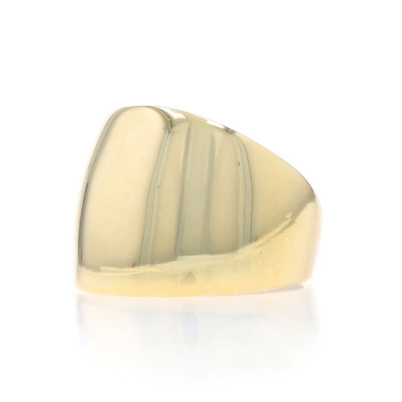 Women's Yellow Gold Tapered Statement Band - 14k Ring For Sale