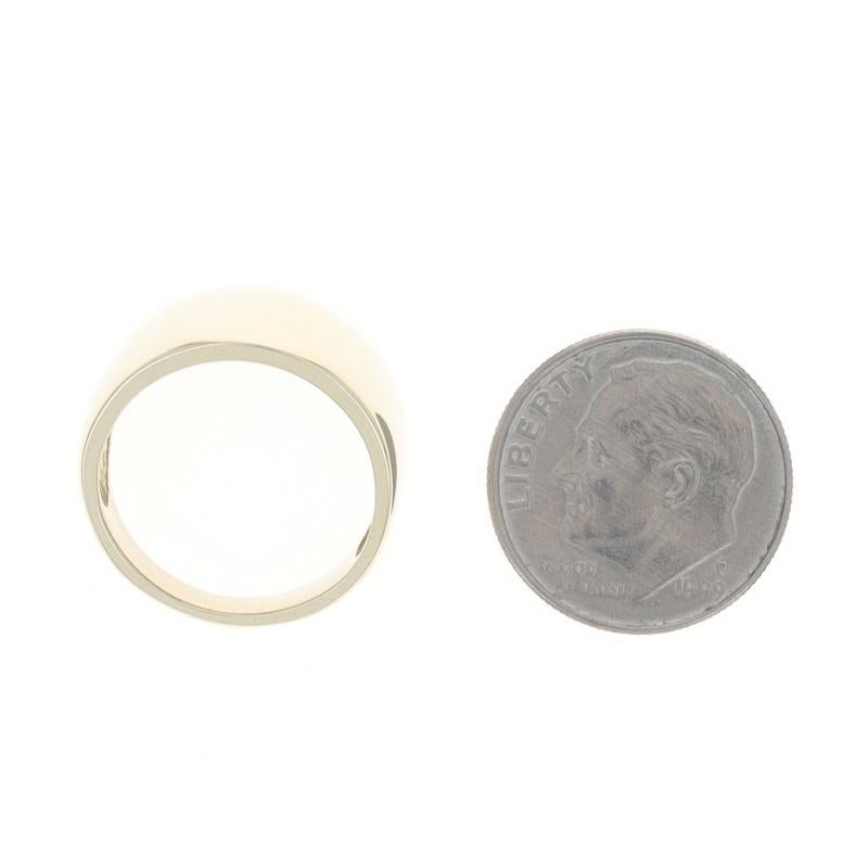 Yellow Gold Tapered Statement Band - 14k Ring For Sale 2