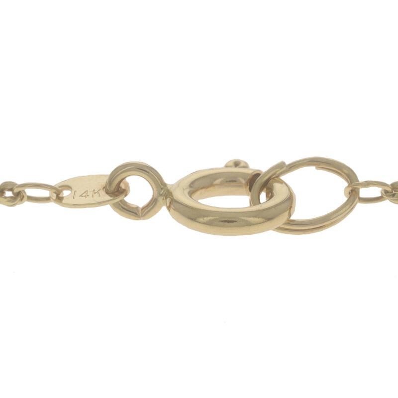 Collier pendentif chien terrier en or jaune 19 3/4