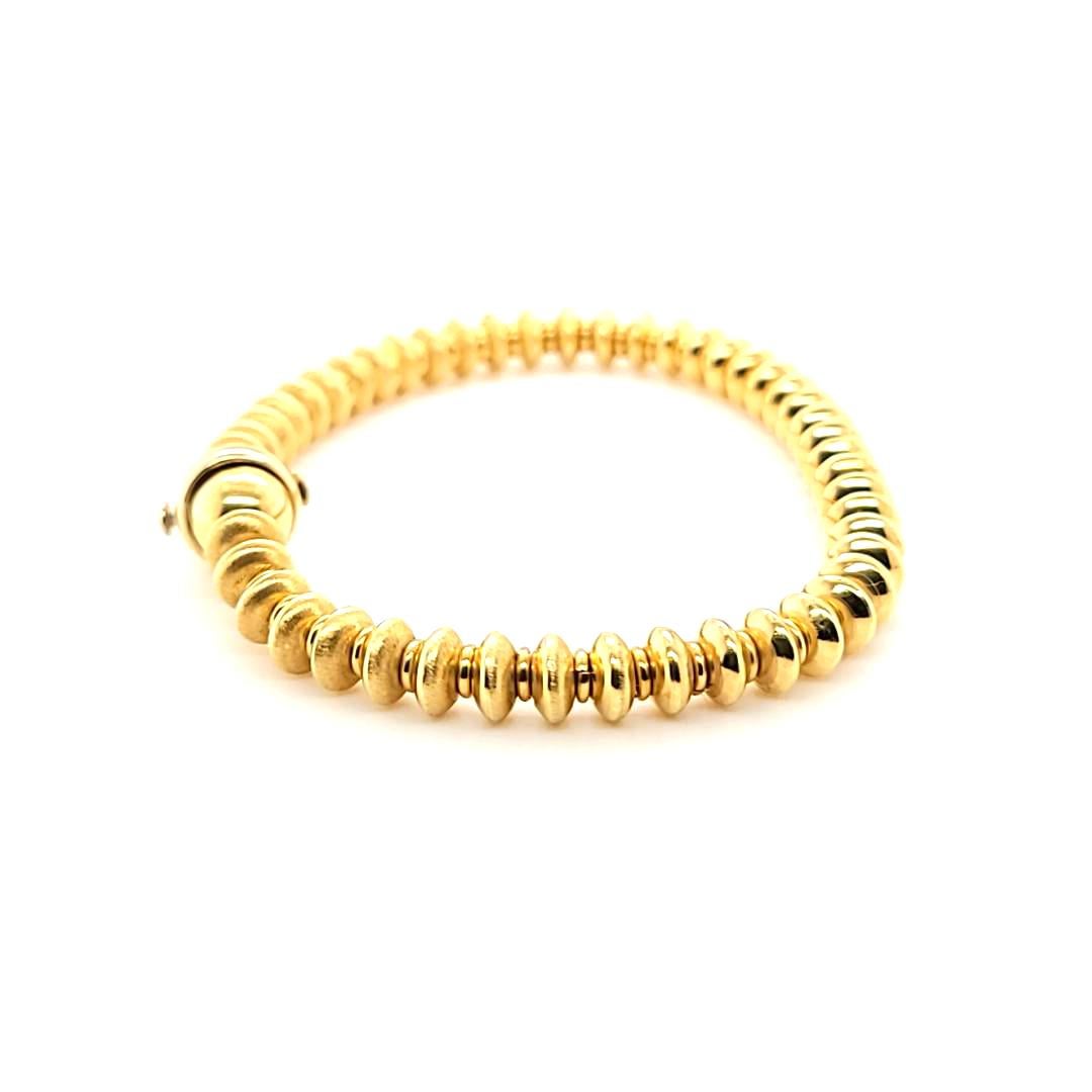 Bracciale con perline in oro giallo In condizioni buone in vendita a Coral Gables, FL