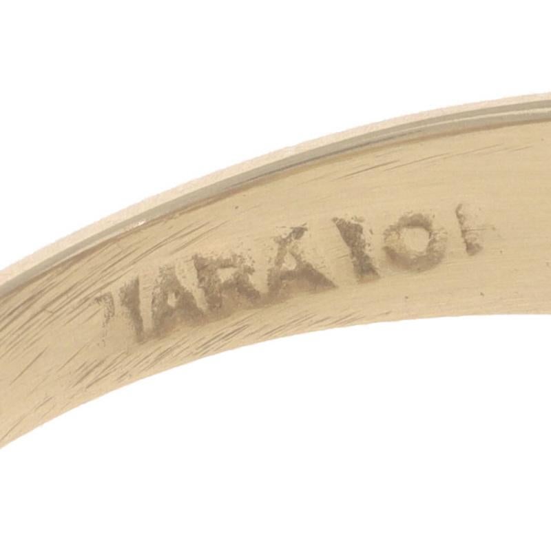 Gelbgold Tigerauge Herrenring - 10k Oval Cabochon Solitaire im Angebot 3