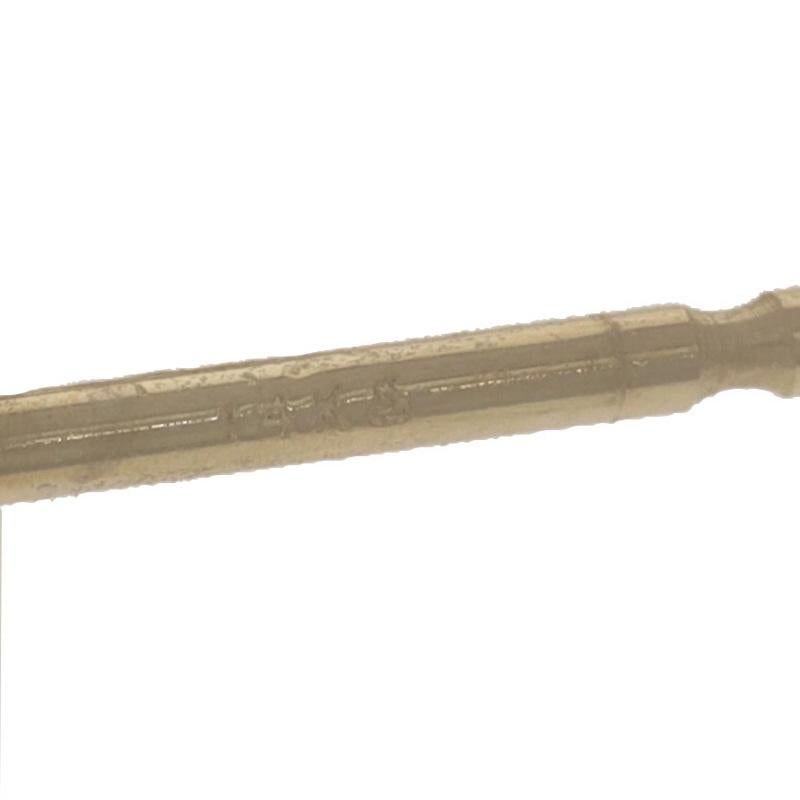 Orecchini a pendente in oro giallo con tormalina, rubino e quarzo roccioso 18k Pear 2,44ctw Pierced in vendita 1