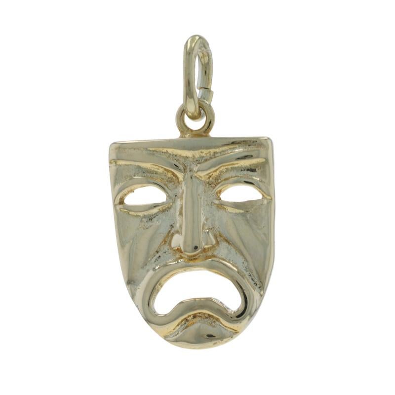 Contenu du métal : Or jaune 14k

Thème : Tragédie Drame Théâtre Masque, Buskin
Caractéristiques : Design/One

Mesures

Hauteur (à partir de l'attache fixe) : 25/32