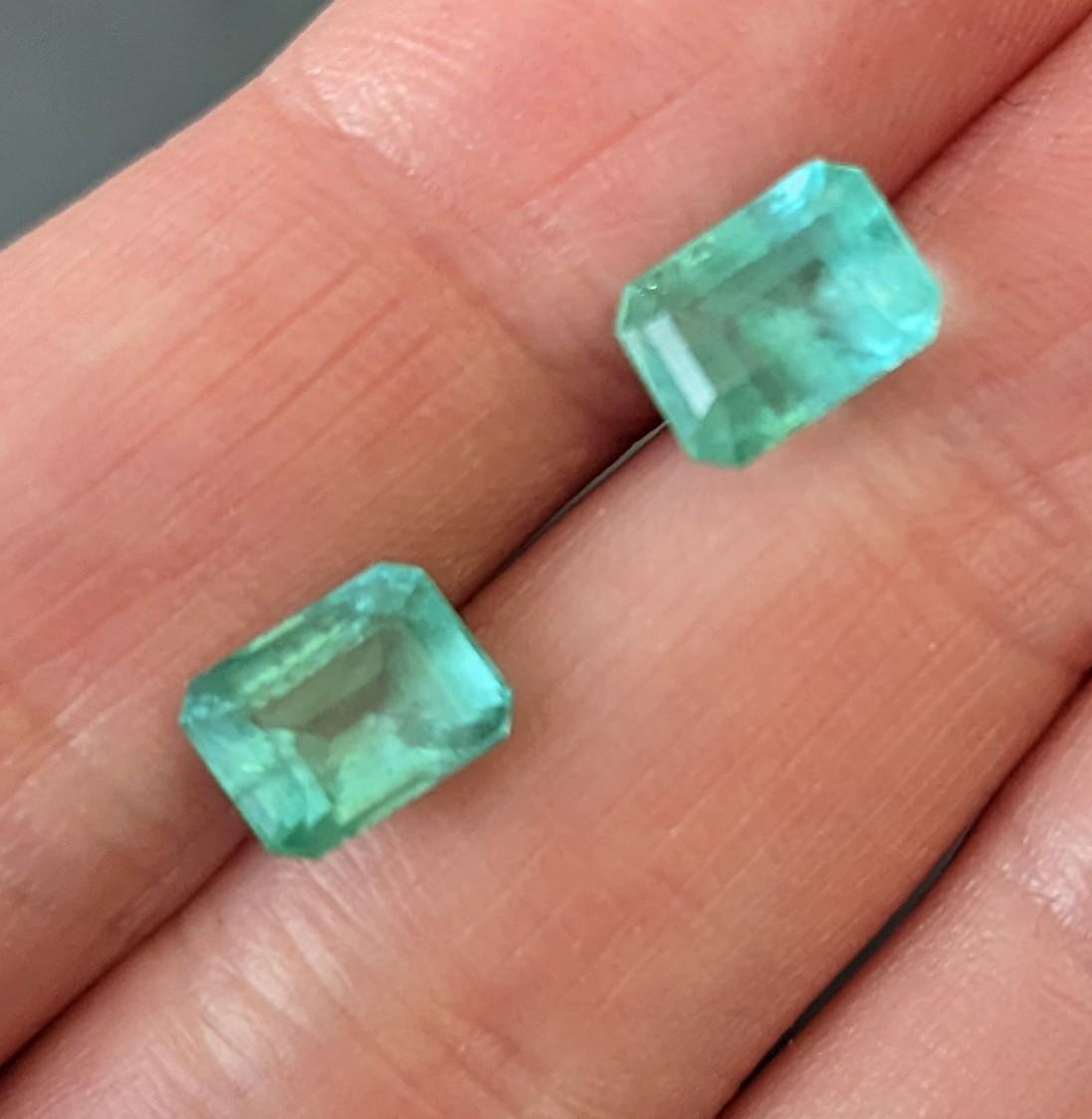 Orecchini Transformer in oro giallo con smeraldi e tormaline verdi staccabili in vendita 4