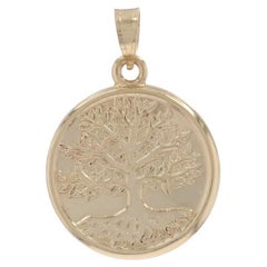 Pendentif en or jaune arbre de vie - 14k Nature Family Love