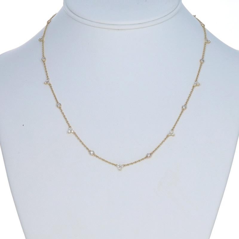 Contenu métallique : Or jaune 14k et or blanc 14k

Informations sur les pierres

Diamants naturels
Carat(s) : 1.03ctw
Coupe : Brillant rond
Couleur : I - J
Clarté : SI2 - I1

Total des carats : 1.03ctw

Style de chaîne : Câble taillé en