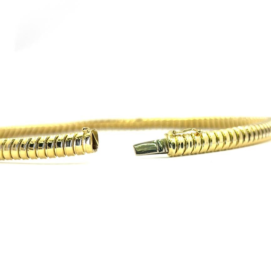 Collar Gargantilla Tubogas Oro Amarillo en Bueno estado para la venta en Coral Gables, FL