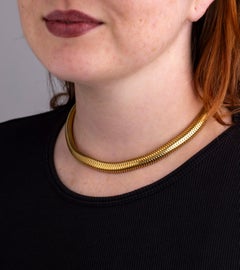 Yellow Gold 'Tubogas' Necklace