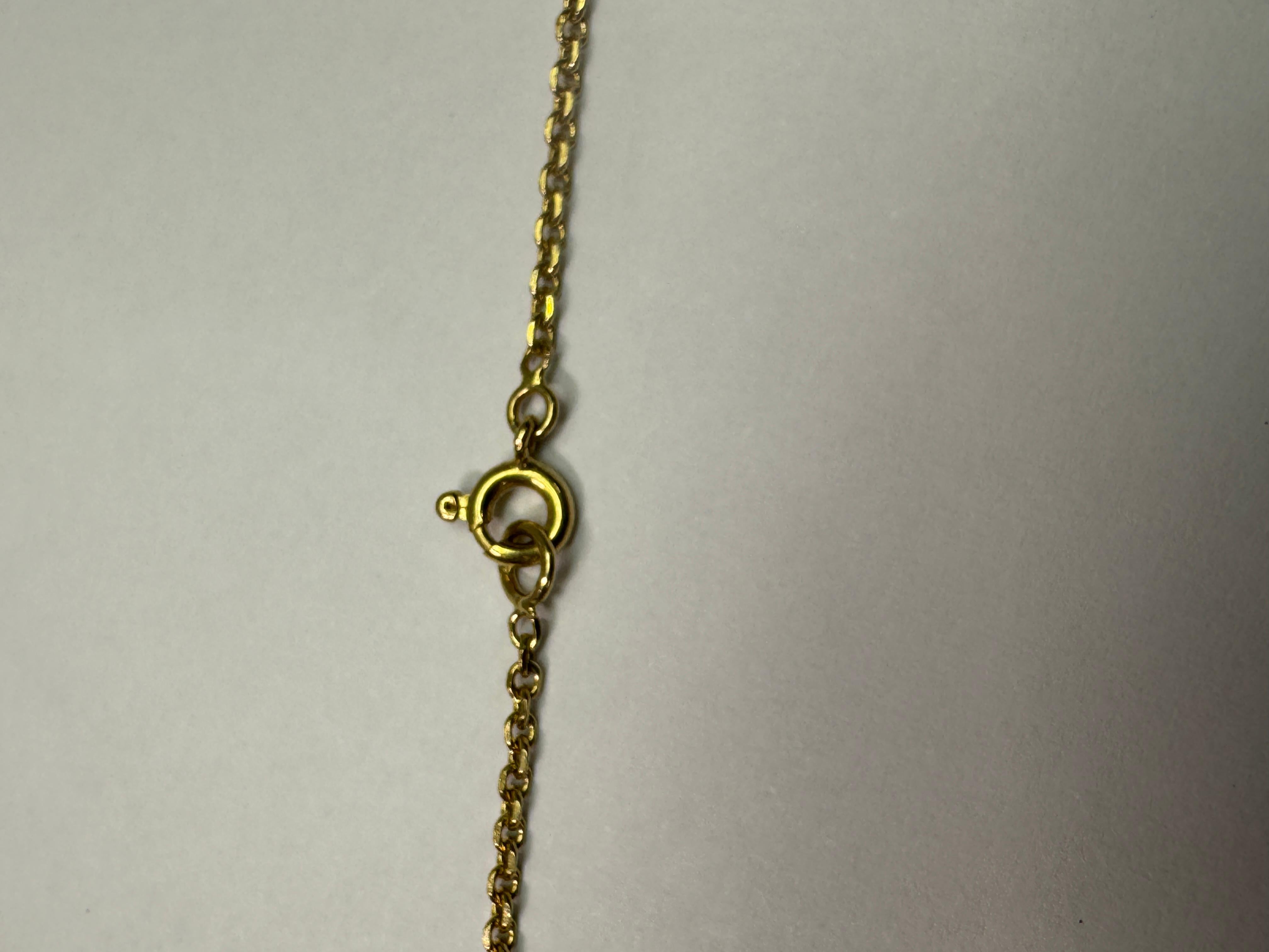 Yellow Gold Tubular Pearl Necklace For Sale 1