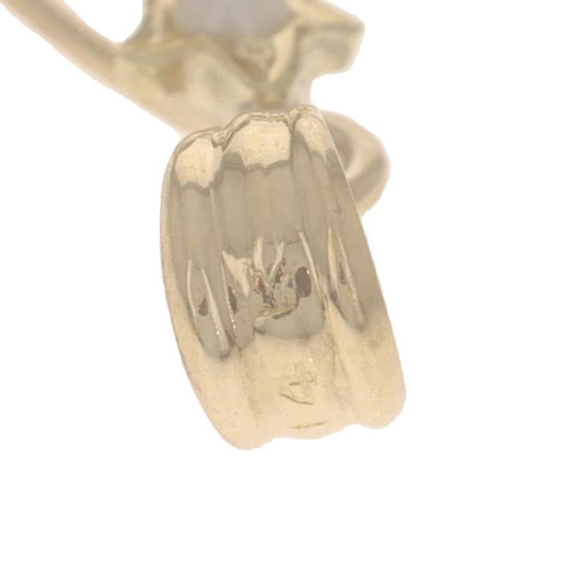 Pendentif Lavalière Edwardien en Or Jaune Turquoise Perles-14k Cabochon & Teardrop Pour femmes en vente