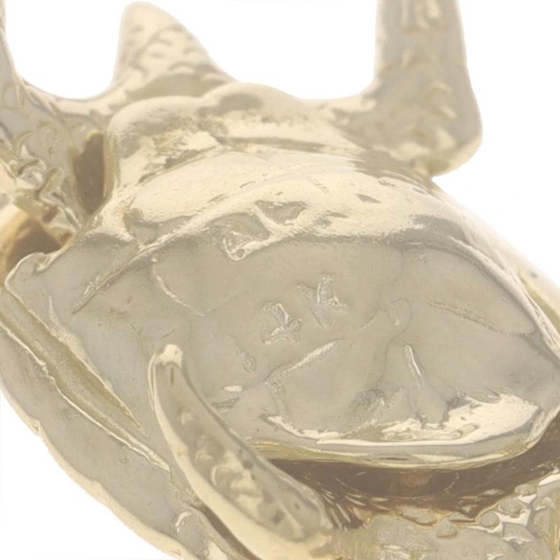 Breloque tortue en or jaune - 14k Reptile Articulation du haut du corps en vente 1