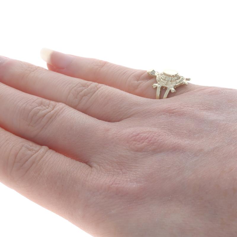 Yellow Gold Turtle Statement Ring - 10k Reptile For Sale 1