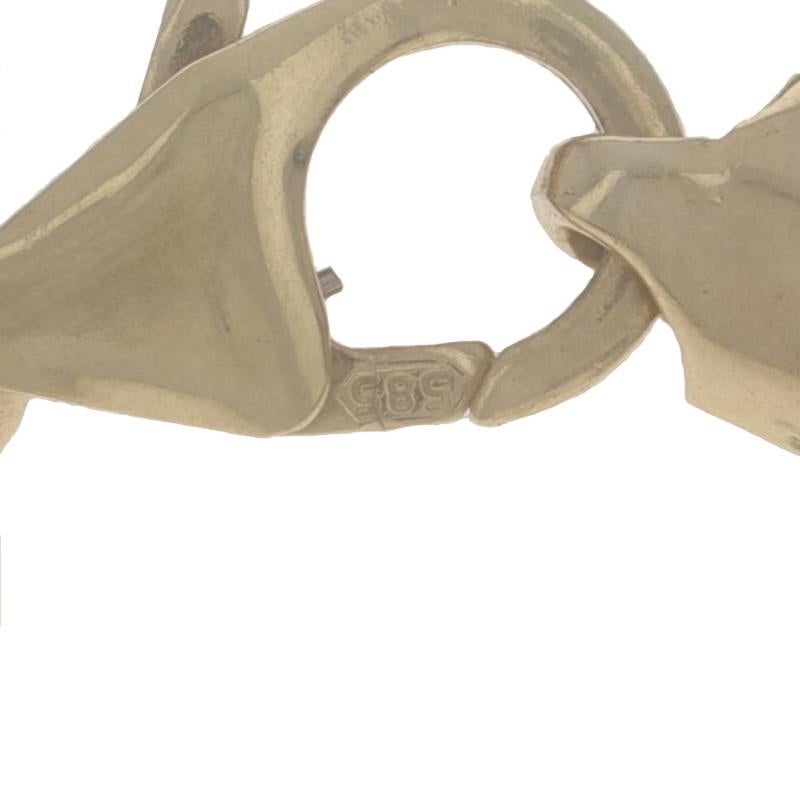 Bracelet à chaîne torsadée en or jaune 6 3/4