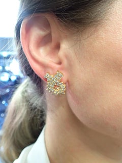 Yellow Gold Twist Earrings