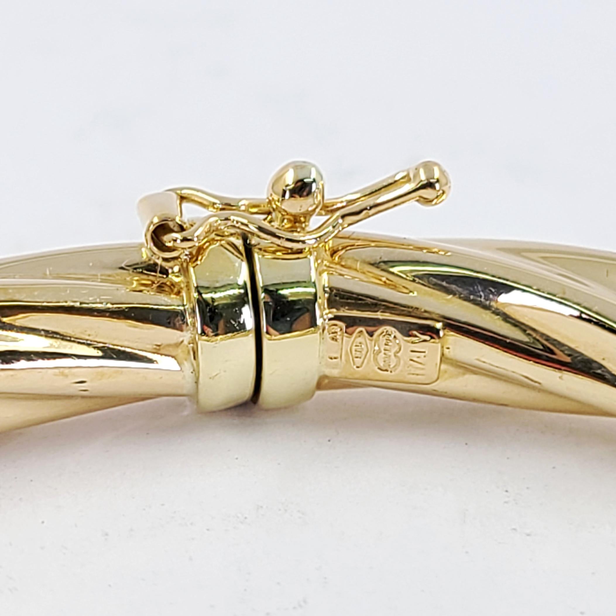 gold hinge bangle