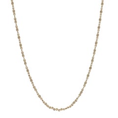 Yellow Gold Twisted Serpentine Chain Necklace 16" - 14k