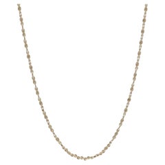 Yellow Gold Twisted Serpentine Chain Necklace 16" - 14k