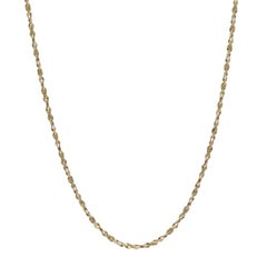 Yellow Gold Twisted Serpentine Chain Necklace 20 3/4" - 14k