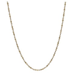 Yellow Gold Twisted Serpentine Chain Necklace 20 3/4" - 14k