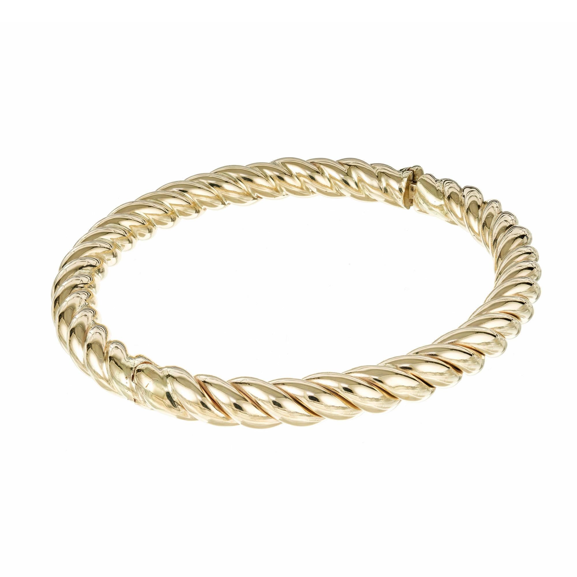 spiral gold bracelet