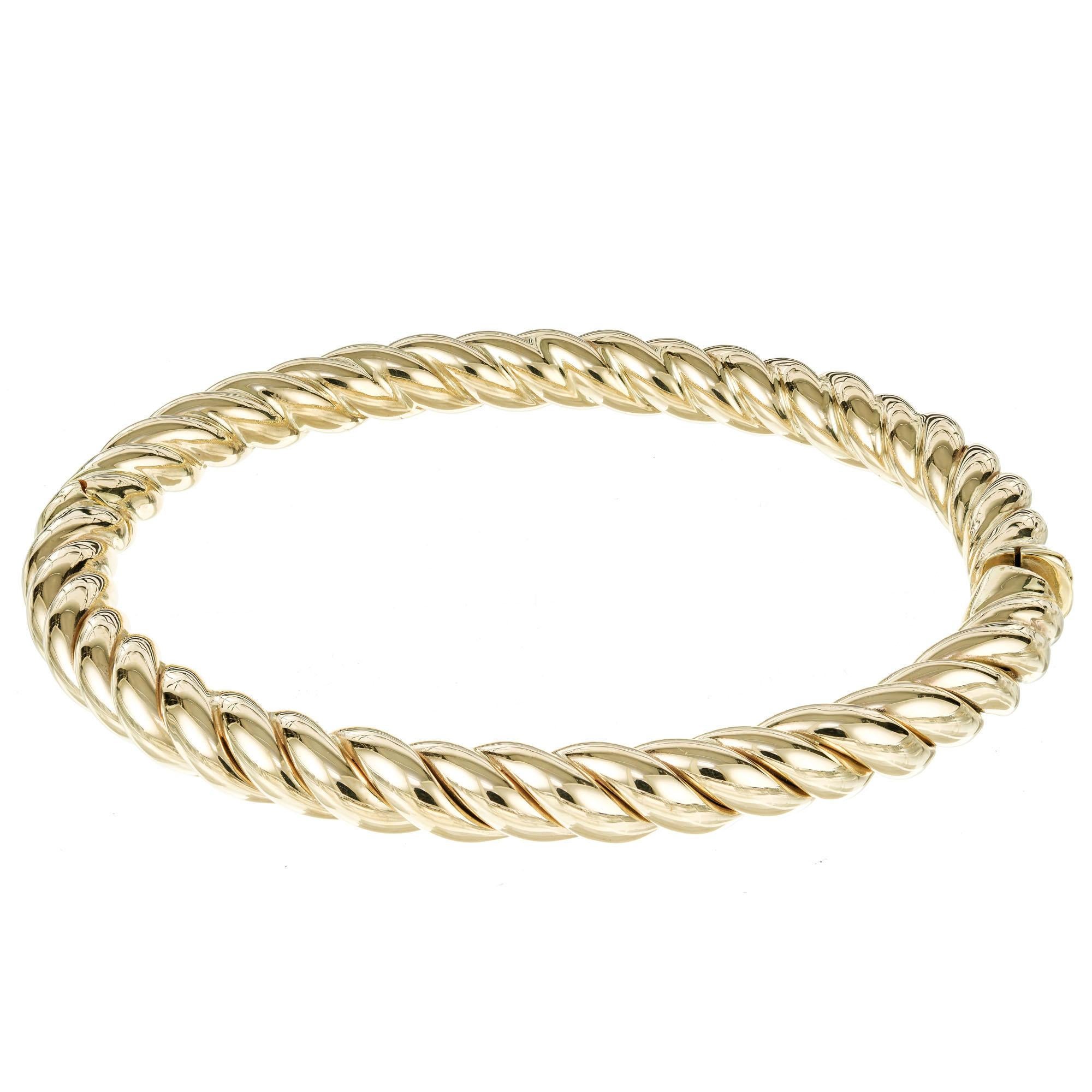 gold spiral bracelet