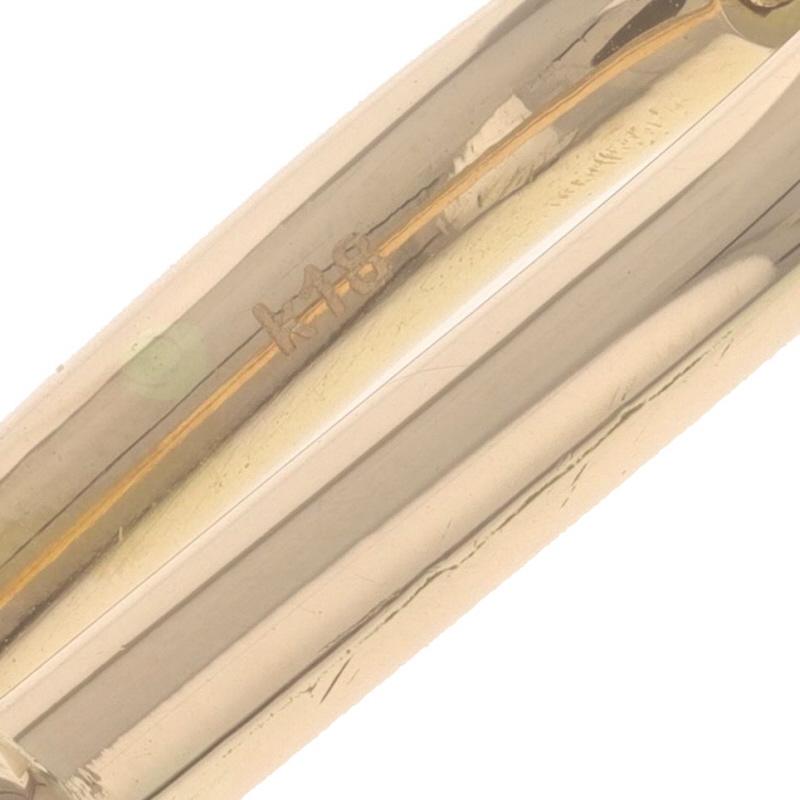 \Gelbgold U-Link Creolen Tropfenohrringe - 18k Papierclip Kugel durchbohrt 1