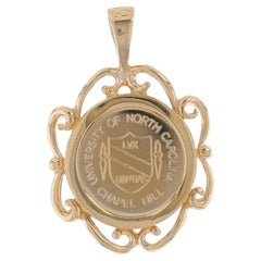 Gelbgold UNC Chapel Hill Siegel-Anhänger - 14k Student Graduate Alumnus Gift, Gelbgold