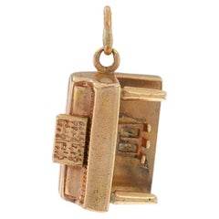 Used Yellow Gold Upright Piano Charm - 14k Musical Instrument Pianist's Gift