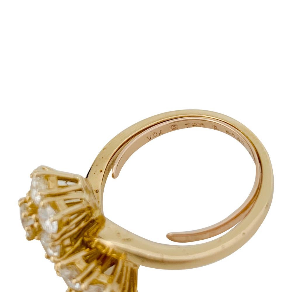 Yellow Gold Van Cleef & Arpels Flowers Ring Set with Diamonds 1